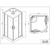 Sanotechnik QuickLine Twist, sprchový box čtverec 80x80x215cm, CL05