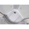 Sanotechnik QuickLine Rumba, sprchový box čtvrtkruh 90x90x215cm, CL88