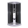56498 sanotechnik quickline scala sprchovy box ctvrtkruh 90x90x215cm cerny cl96
