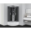 Sanotechnik QuickLine Vita, sprchový box s hlubokou vaničkou, čtvrtkruh 90x90x215cm, CL97