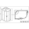 Sanotechnik QuickLine Vario pravý, sprchový box 120x80x215cm, obdelník CL121