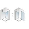 Aquatek Party A1, štvorcový sprchový kút, šírka 90cm, otváravé dvere 08