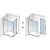 Aquatek Party R21, obdĺžnikový sprchový kút, 120x80m, otváravé dvere 08