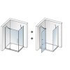 Aquatek Party R33, obdĺžnikový sprchový kút, 120x90m, otváravé dvere 08