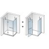 Aquatek Extra R23 & R33, obdĺžnikový sprchový kút, otváravé dvere 08