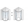 Aquatek Holiday S4, štvrťkruhový sprchový kút, šírka 80 90cm, posuvné dvere 03