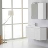 58436 kvstore manhattan koupelnovy nabytek 90cm levy s dvirky zrcadlo a skrinka bily les