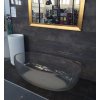 58856 3 bath italia clear round pryskyricova volne stojici vana 168 84 cm