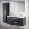 Sanotechnik Fiora koupelnový nábytek, 120cm, antracitový (Varianta se zrcadlovou a boční skříňkou)