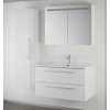 Sanotechnik Fiora koupelnový nábytek, 90cm, bílý (Varianta se zrcadlovou a boční skříňkou)