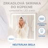 Hapa Design Venedig zrkadlová skrinka 60 120cm, s LED osvetlením, biela foto 03