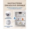 Hapa Design Milano zrkadlová skrinka 60 120cm, s LED osvetlením, biela foto 02