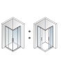 Aquatek Zeus A4 90, štvorcový sprchový kút, šírka 90cm, posuvné dvere 07