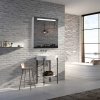 Hapa Design San Marino Superflat hliníková zrcadlová skříňka 60cm, bílá, s LED osvětlením