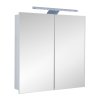 60200 2 hapa design vienna hlinikova zrcadlova skrinka 80cm bila s led osvetlenim