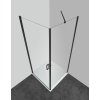 60236 4 sanotechnik soho elite black ctvercovy sprchovy kout sirka 90cm oteviraci dvere fix