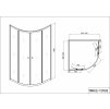 60332 sanotechnik ctvrtkruhovy sprchovy kout sirka 90cm posuvne dvere