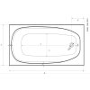 Sanotechnik Linea Mini obdélníková akrylátová vana 120x70cm (Čelní panel S čelním a bočním panelem)