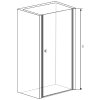 Sanotechnik Sanoflex Brava sprchové dveře, šířka 80cm, otevírací celokřídlové + nástěnný profil (Šířka nástěnného profilu Šířka nástěnného porfilu 3,4 - 4,5 cm)