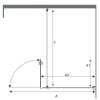 39092 3 Sanotechnik Sanoflex Grande sprchová zástěna šířka 140cm