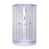 Sanotechnik Relax, sprchový box čtvrtkruh 90x90x215cm, bílý, TC01
