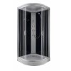TC01 Sanotechnik Relax, sprchový box čtvrtkruh 90x90x207cm, bílý technický list