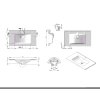 D8021 Sanotechnik umývadlo z liateho mramoru 80cm tech list 01