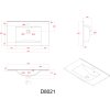 D8021 Sanotechnik umývadlo z liateho mramoru 80cm tech list 02