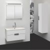 Sanotechnik Rave koupelnový nábytek, 90cm, bílý (Koupelnový nábytek + boční skřínka)
