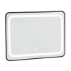 ZI300 Sanotechnik Soho Black zrcadlo s LED osvětlením 80x60 cm, černé 01
