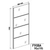 K120B Sanotechnik Soho Elite Black sprchové dveře, šířka 120cm, otevírací, designové technický list