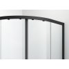 R80B R90B Sanotechnik Soho Elite Black čtvrtkruhový sprchový kout, šířka 80 90cm, posuvné dveře 01