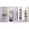 Aquatek Jaguar R14, obdĺžnikový sprchový kút, 100x80cm, otváravé dvere black 04