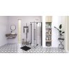 Aquatek Jaguar R14, obdĺžnikový sprchový kút, 100x80cm, otváravé dvere black 05