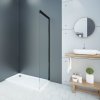 Aquatek Wellness Black F1, pevná sprchová stena, šírka 70 100cm 01