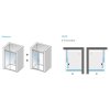 Aquatek Wellnes B2, sprchové dvere, šírka 110 160cm, posuvné 02