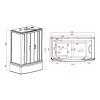 Sanotechnik Nevada, parní sprchový box s vanou obdélník 175x85x229cm CS170