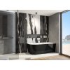 Aquatek Philadelphia Black akrylátová volně stojící vana 170x80 cm