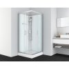 Sanotechnik QuickLine Denver chróm, sprchový box štvorec bez strechy 90x90x210cm, biely, CL12 02