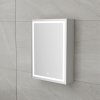 HK50 Sanotechnik zrkadlova skrinka 50cm, biela, s LED osvetlenim 02