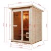 Sanotechnik Helsinki fínska sauna pro 2-3 osoby, 165x175x218,9cm