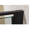 Aquatek Yes Black B8 80, sprchové dvere, šírka 80cm, zalamovacie