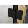 Aquatek Yes Black B8 80, sprchové dvere, šírka 80cm, zalamovacie