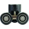 QC1408 Sanotechnik horné dvojkoliesko black pre QuickLine sprchové boxy, priemer 5mm