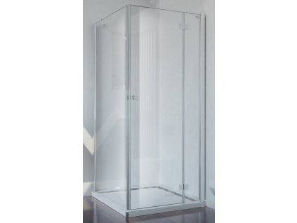 Sanotechnik Smartflex štvorcový sprchový kút, šírka 80cm, otváravé dvere + pevná časť, číre sklo, D1180+D1281R/L (Umiestnenie dverí Pravé dvere)