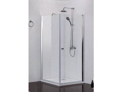 2420 sanotechnik elegance stvorcovy sprchovy kut sirka 90cm otvarave dvere pevna cast cire sklo n1590