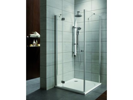 Radaway Torrenta KDJ štvorcový sprchový kút, šírka 90cm, fix + otváravé dvere, číre sklo (Umiestnenie dverí Pravé dvere)