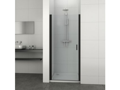 39569 1 sanotechnik soho elite black sprchove dvere sirka 80cm otvarave nastenny profil
