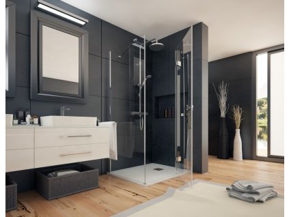 Aquatek Smart R13, obdĺžnikový sprchový kút, 100x80cm, otváravé dvere (Umiestnenie dverí Pravé dvere)