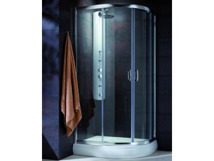 4916 radaway premium plus e1900 stvrtkruhovy asymetricky sprchovy kut 90x80cm posuvne dvere cire sklo 30492 01 01n